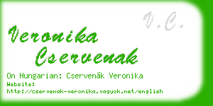 veronika cservenak business card