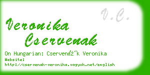 veronika cservenak business card